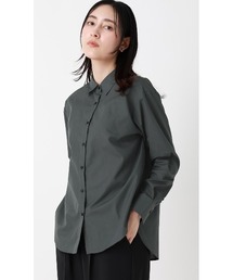 取り外し襟付きバンドカラーブラウス【2WAY】回し力とお手入れの手軽さに優れた優秀ブラウス