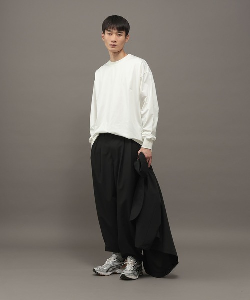 LAKOLE（ラコレ）の「TECHスムース長袖T / 1057821（Tシャツ/カットソー・メンズ・グレー/ホワイト/ネイビー・X-LARGE/MEDIUM/LARGE）」の8枚目の写真