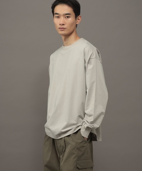 LAKOLE（ラコレ）の「TECHスムース長袖T / 1057821（Tシャツ/カットソー・メンズ・グレー/ホワイト/ネイビー・X-LARGE/MEDIUM/LARGE）」の4枚目の写真
