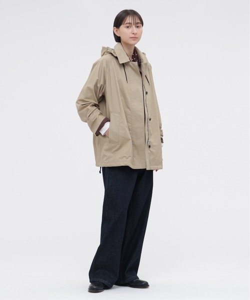 MARGARET HOWELL(マーガレットハウエル)の「HIGHDENSE COTTON TWILL COATING(ブルゾン・レディース・ベージュ/スモークグレー・2/1)」の7枚目の写真