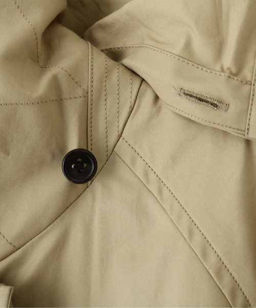 MARGARET HOWELL(マーガレットハウエル)の「HIGHDENSE COTTON TWILL COATING(ブルゾン・レディース・ベージュ/スモークグレー・2/1)」の12枚目の写真