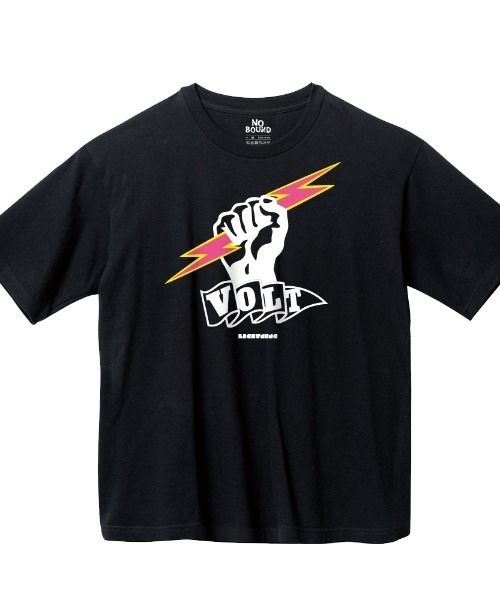 NOBOUND(ノーバウンド)の「NOBOUND(ノーバウンド) 半袖Tシャツ ロゴ イラスト プリント ビッグシルエット トップス カットソー ストリート レディース(Tシャツ/カットソー・レディース・ホワイト/ブラック/ダルブルー系/カーキ系・S)」の3枚目の写真