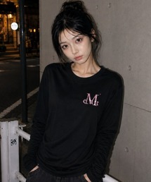 A'GEM/9 × .kom 『MUCENT/ムセント』 MIOVE CAMO SIGNATURE LOGO LONG SLEEVE TEE/MIOVE カモロゴ長袖Tシャツ