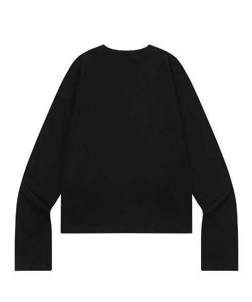 MUCENT(ムセント)の「A'GEM/9 × .kom 『MUCENT/ムセント』 MIOVE CAMO SIGNATURE LOGO LONG SLEEVE TEE/MIOVE カモロゴ長袖Tシャツ(Tシャツ/カットソー・レディース・ホワイト/ブラック×ピンク/ホワイト×ピンク/ブラック・FREE)」の5枚目の写真