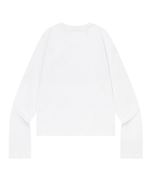 MUCENT(ムセント)の「A'GEM/9 × .kom 『MUCENT/ムセント』 MIOVE CAMO SIGNATURE LOGO LONG SLEEVE TEE/MIOVE カモロゴ長袖Tシャツ(Tシャツ/カットソー・レディース・ホワイト/ブラック×ピンク/ホワイト×ピンク/ブラック・FREE)」の11枚目の写真