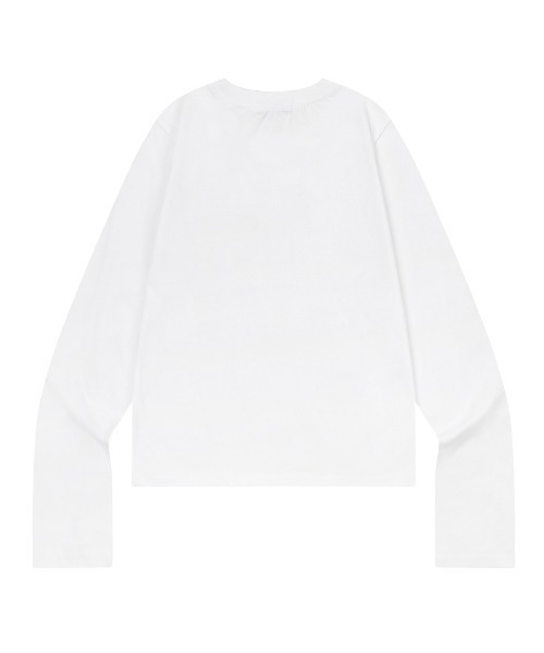 MUCENT(ムセント)の「A'GEM/9 × .kom 『MUCENT/ムセント』 MIOVE CAMO SIGNATURE LOGO LONG SLEEVE TEE/MIOVE カモロゴ長袖Tシャツ(Tシャツ/カットソー・レディース・ホワイト/ブラック×ピンク/ホワイト×ピンク/ブラック・FREE)」の14枚目の写真