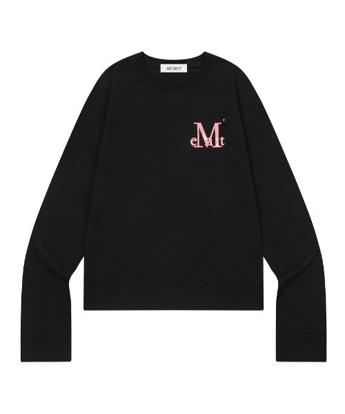 MUCENT(ムセント)の「A'GEM/9 × .kom 『MUCENT/ムセント』 MIOVE CAMO SIGNATURE LOGO LONG SLEEVE TEE/MIOVE カモロゴ長袖Tシャツ(Tシャツ/カットソー・レディース・ホワイト/ブラック×ピンク/ホワイト×ピンク/ブラック・FREE)」の19枚目の写真