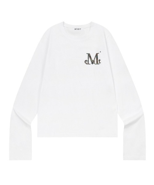 MUCENT(ムセント)の「A'GEM/9 × .kom 『MUCENT/ムセント』 MIOVE CAMO SIGNATURE LOGO LONG SLEEVE TEE/MIOVE カモロゴ長袖Tシャツ(Tシャツ/カットソー・レディース・ホワイト/ブラック×ピンク/ホワイト×ピンク/ブラック・FREE)」の20枚目の写真