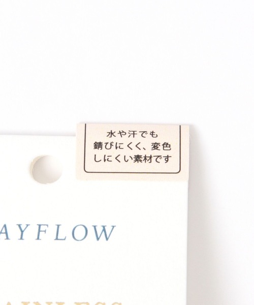 BAYFLOW(ベイフロー)の「ステンレスネックカフ(チョーカー・レディース・ライトグレー/イエロー・FREE)」の6枚目の写真