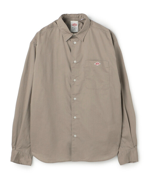 DANTON(ダントン)の「Men's High Count Twill Work Shirt(シャツ/ブラウス・メンズ・ブラウン系その他2/サックスブルー/チャコール・42/40/38)」の2枚目の写真