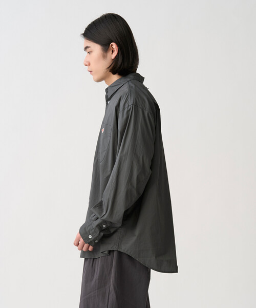 DANTON(ダントン)の「Men's High Count Twill Work Shirt(シャツ/ブラウス・メンズ・ブラウン系その他2/サックスブルー/チャコール・42/40/38)」の5枚目の写真