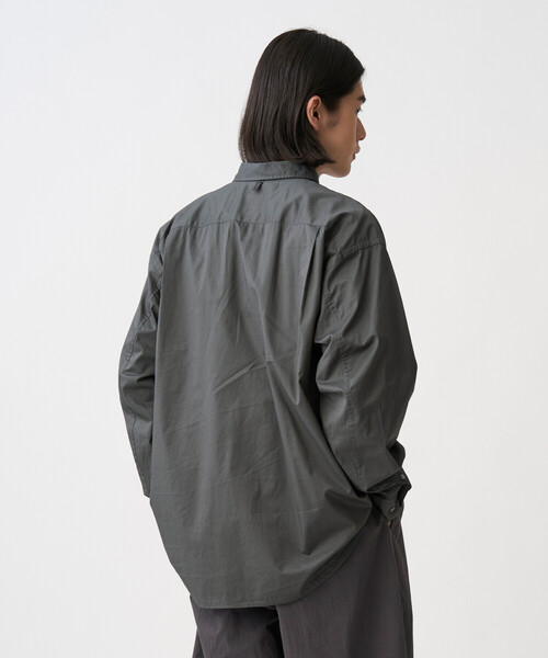 DANTON(ダントン)の「Men's High Count Twill Work Shirt(シャツ/ブラウス・メンズ・ブラウン系その他2/サックスブルー/チャコール・42/40/38)」の6枚目の写真