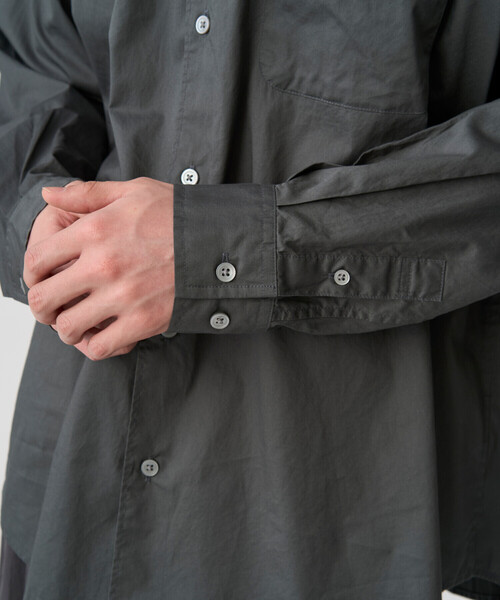 DANTON(ダントン)の「Men's High Count Twill Work Shirt(シャツ/ブラウス・メンズ・ブラウン系その他2/サックスブルー/チャコール・42/40/38)」の8枚目の写真