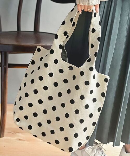 rps(アールピーエス)の「アソート柄ニットショルダーBAG(ショルダーバッグ・レディース・アイボリー/ブラック系その他2/ブラック系その他3・フリー)」の1枚目の写真
