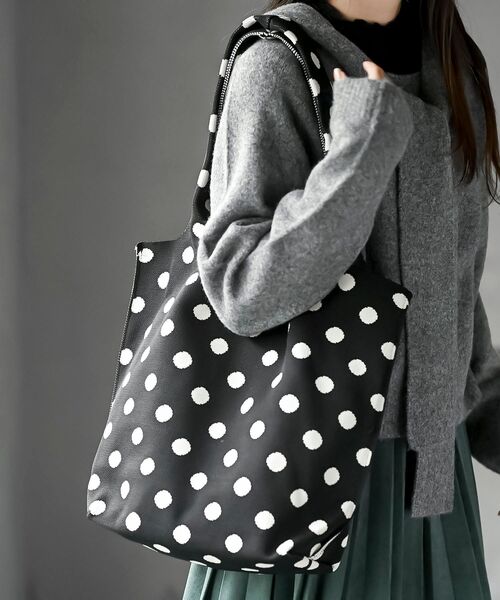 rps(アールピーエス)の「アソート柄ニットショルダーBAG(ショルダーバッグ・レディース・アイボリー/ブラック系その他2/ブラック系その他3・フリー)」の3枚目の写真