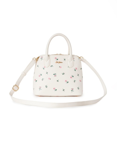 Cath Kidston(キャスキッドソン)の「2WAYプリントハンドバッグ Lace Sprigs(ハンドバッグ・レディース・ネイビー/アイボリー・FREE)」の17枚目の写真