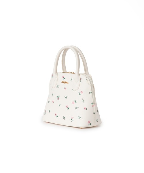 Cath Kidston(キャスキッドソン)の「2WAYプリントハンドバッグ Lace Sprigs(ハンドバッグ・レディース・ネイビー/アイボリー・FREE)」の3枚目の写真