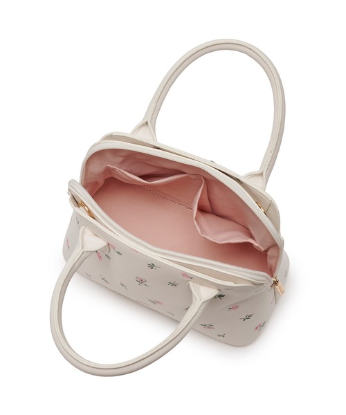 Cath Kidston(キャスキッドソン)の「2WAYプリントハンドバッグ Lace Sprigs(ハンドバッグ・レディース・ネイビー/アイボリー・FREE)」の7枚目の写真