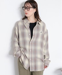 BEVERLY HILLS POLO CLUB（ビバリーヒルズポロクラブ）の「【BEVERLY HILLS POLO CLUB】ヨウリュウガーゼチェックシャツ〈低身長/高身長サイズ〉（シャツ/ブラウス）」