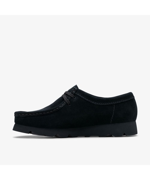 Clarks Originals(クラークスオリジナルズ)の「Wallabee.GTX / レディースワラビーゴアテックス (ブラックスエード)(モカシン/デッキシューズ・レディース・ブラック・UK4.5/UK3/UK4/UK3.5/UK5/UK6/UK5.5)」の2枚目の写真