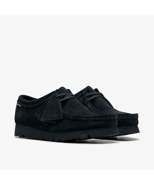 Clarks Originals(クラークスオリジナルズ)の「Wallabee.GTX / レディースワラビーゴアテックス (ブラックスエード)(モカシン/デッキシューズ・レディース・ブラック・UK4.5/UK3/UK4/UK3.5/UK5/UK6/UK5.5)」の4枚目の写真