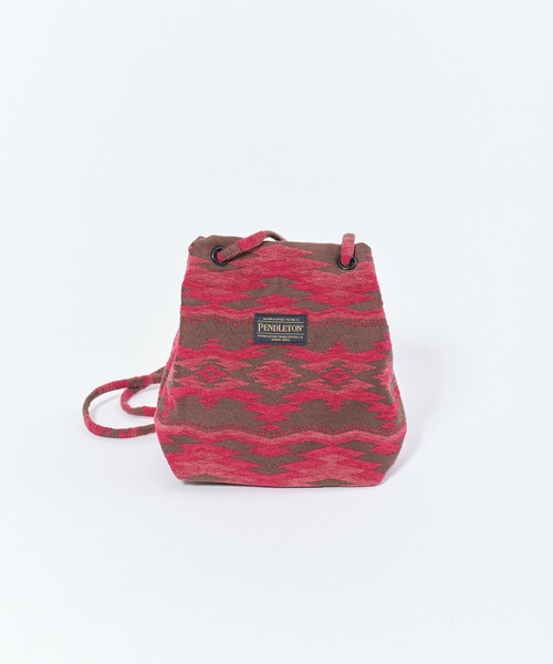 PENDLETON（ペンドルトン）の「【 PENDLETON / ペンドルトン 】GOBELINS BUCKET BAG / ゴブランバケットバッグ（ショルダーバッグ・レディース・ブラウン/ブラック・FREE）」の4枚目の写真
