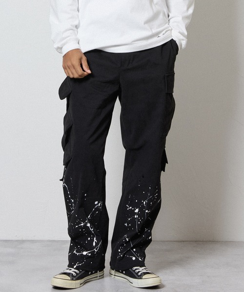 N(N) BY ナンバーナイン　ショート6ポケットドットパンツ　サイズ3 美品 HAND PAINTED MULTI POCKET CARGO PANTS / ハンドペイント マルチ