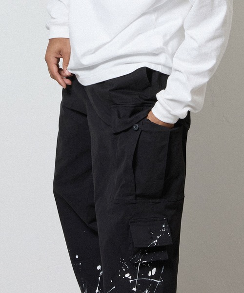 HAND PAINTED MULTI POCKET CARGO PANTS / ハンドペイント マルチ