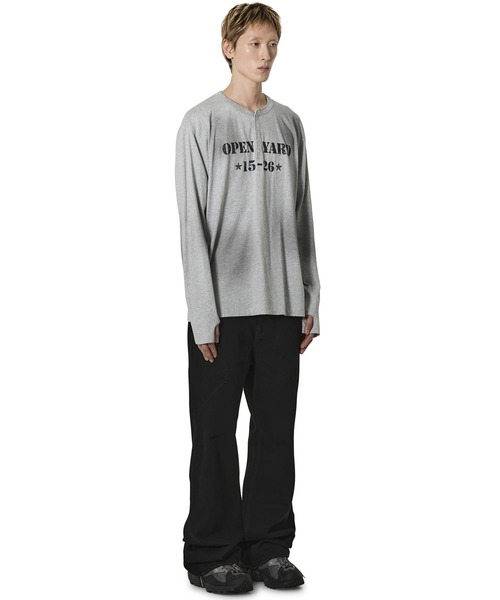 Openyard(オープンヤード)の「『Openyard/オープンヤード』DART WASHED FLARE PANTS/ダートウォッシュドフレアパンツ(その他パンツ・メンズ・ブラック・M/S/L)」の8枚目の写真