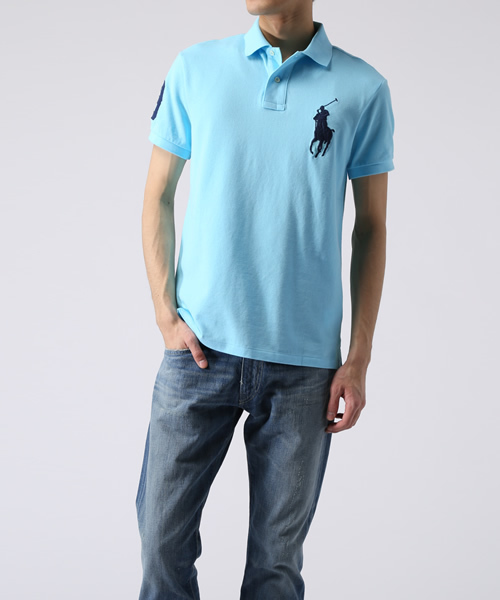 POLO RALPH LAUREN（ポロ ラルフ ローレン）の「スリムフィット Big Pony ポロシャツ（ポロシャツ・メンズ・ライトブルー/ブルー/ピンク/グリーン・X-SMALL/SMALL/MEDIUM/LARGE/XX-LARGE/X-LARGE）」の15枚目の写真