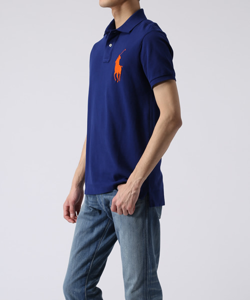 POLO RALPH LAUREN（ポロ ラルフ ローレン）の「スリムフィット Big Pony ポロシャツ（ポロシャツ・メンズ・ライトブルー/ブルー/ピンク/グリーン・X-SMALL/SMALL/MEDIUM/LARGE/XX-LARGE/X-LARGE）」の5枚目の写真