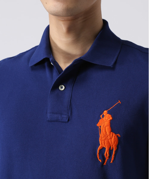 POLO RALPH LAUREN（ポロ ラルフ ローレン）の「スリムフィット Big Pony ポロシャツ（ポロシャツ・メンズ・ライトブルー/ブルー/ピンク/グリーン・X-SMALL/SMALL/MEDIUM/LARGE/XX-LARGE/X-LARGE）」の9枚目の写真