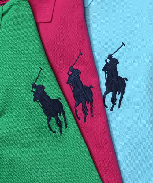 POLO RALPH LAUREN（ポロ ラルフ ローレン）の「スリムフィット Big Pony ポロシャツ（ポロシャツ・メンズ・ライトブルー/ブルー/ピンク/グリーン・X-SMALL/SMALL/MEDIUM/LARGE/XX-LARGE/X-LARGE）」の14枚目の写真