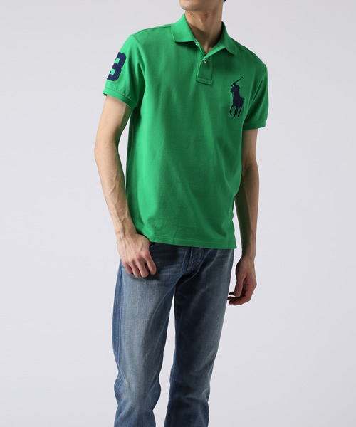 POLO RALPH LAUREN（ポロ ラルフ ローレン）の「スリムフィット Big Pony ポロシャツ（ポロシャツ・メンズ・ライトブルー/ブルー/ピンク/グリーン・X-SMALL/SMALL/MEDIUM/LARGE/XX-LARGE/X-LARGE）」の7枚目の写真