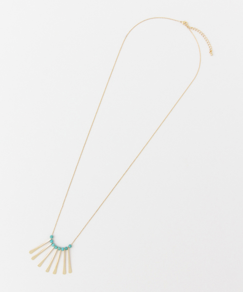 URBAN RESEARCH（アーバンリサーチ）の「UR バーフリンジネックレス（ネックレス・レディース・ホワイト/ブルー・FREE）」の4枚目の写真