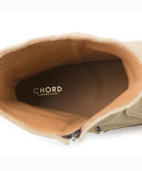 CHORD NUMBER EIGHT(コードナンバーエイト)の「MATTHEW BOOTS(ブーツ・メンズ・ブラック/ベージュ/キャメル・25cm/26cm/27cm/28cm/23cm/24cm)」の17枚目の写真