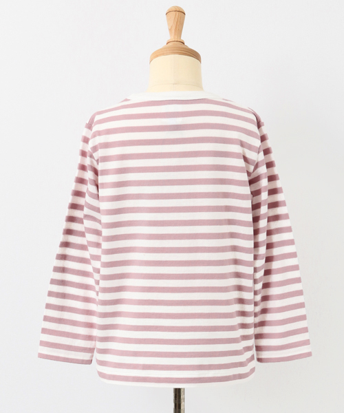 URBAN RESEARCH DOORS(アーバンリサーチドアーズ)の「DOORS オーガニックボーダーロンT(Tシャツ/カットソー・キッズ・ブルー/ピンク/ライトグレー/イエロー/ブラック・120/135/105/90)」の9枚目の写真