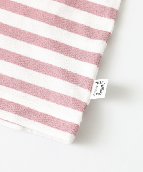URBAN RESEARCH DOORS(アーバンリサーチドアーズ)の「DOORS オーガニックボーダーロンT(Tシャツ/カットソー・キッズ・ブルー/ピンク/ライトグレー/イエロー/ブラック・120/135/105/90)」の14枚目の写真