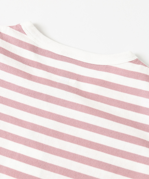 URBAN RESEARCH DOORS(アーバンリサーチドアーズ)の「DOORS オーガニックボーダーロンT(Tシャツ/カットソー・キッズ・ブルー/ピンク/ライトグレー/イエロー/ブラック・120/135/105/90)」の16枚目の写真
