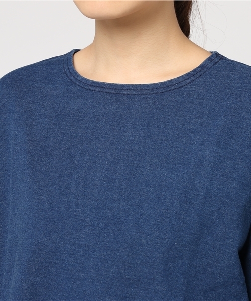 LBC（エルビーシー）の「カットデニム長袖プルオーバー                （Tシャツ/カットソー・レディース・ネイビー/ブルー・MEDIUM/LARGE）」の6枚目の写真