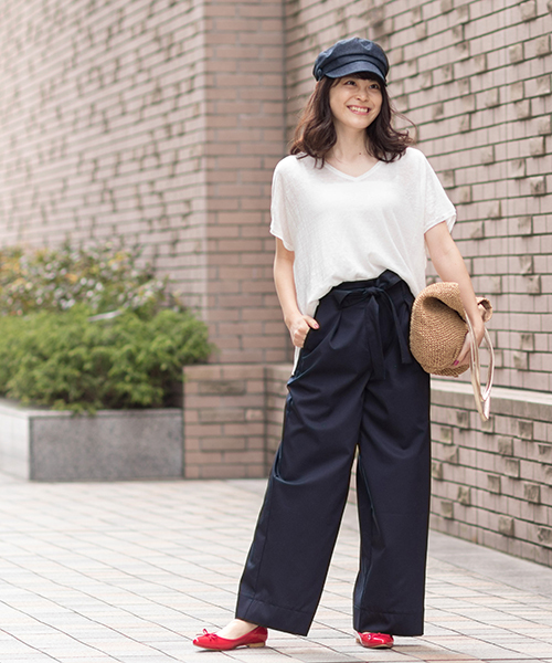 NATURAL BEAUTY BASIC（ナチュラルビューティーベーシック）の「【JJ 5月号掲載】ガーター編みペーパートートバッグ（トートバッグ・レディース・ブラック/ベージュ・ﾌﾘ-）」の11枚目の写真