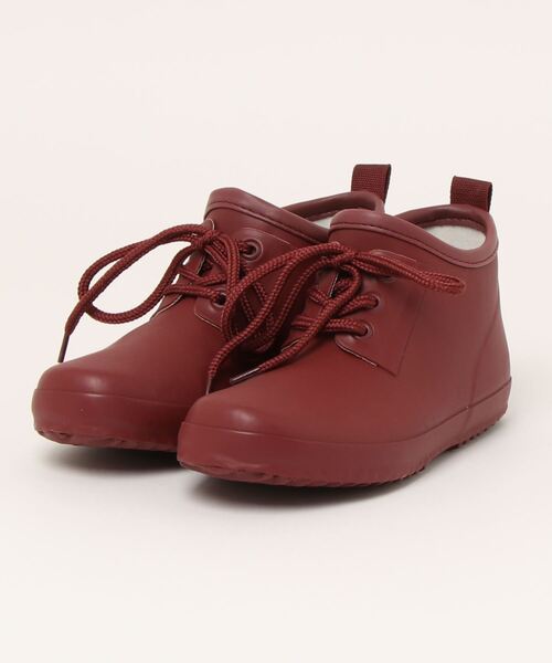 Piedi Nudi（ピエディヌーディ）の「レースアップ レインショートブーツ（レインシューズ・レディース・ワインレッド/ネイビー/グリーン/ライトグレー/カーキ/ワイン・L/LL/M/S）」の6枚目の写真