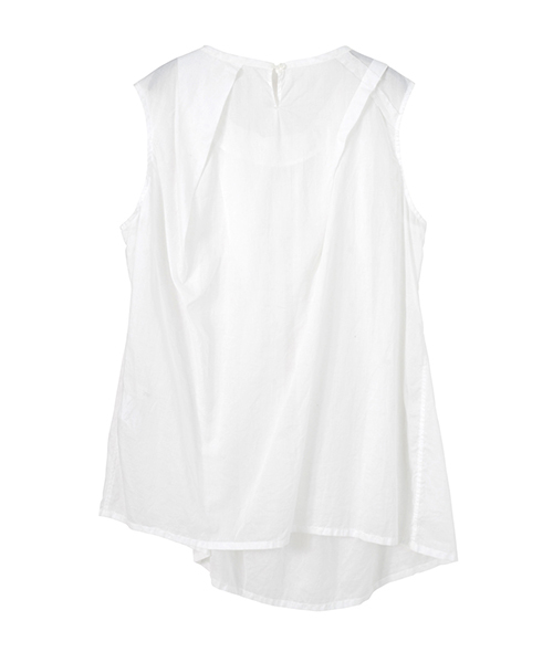 ZUCCa（ズッカ）の「コットンローン（タンクトップ・レディース・ホワイト/ブラック/ブルー・M/M size）」の7枚目の写真