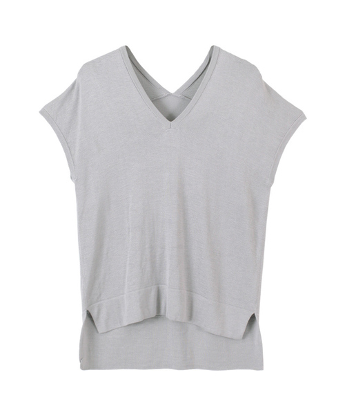 titivate（ティティベイト）の「Vﾈｯｸﾗｲﾄﾆｯﾄ（ニット/セーター・レディース・ダークオレンジ/ホワイト/ブラック/ブラウン/ベージュ/ライトグレー/ネイビー/グリーン・M/L/S）」の14枚目の写真