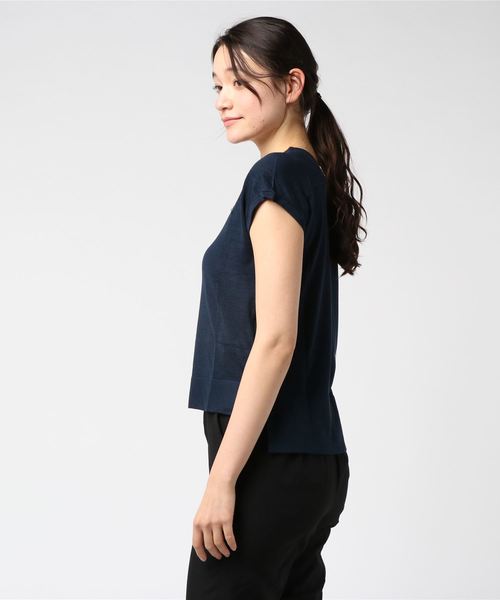 titivate（ティティベイト）の「Vﾈｯｸﾗｲﾄﾆｯﾄ（ニット/セーター・レディース・ダークオレンジ/ホワイト/ブラック/ブラウン/ベージュ/ライトグレー/ネイビー/グリーン・M/L/S）」の10枚目の写真