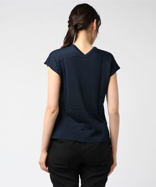 titivate（ティティベイト）の「Vﾈｯｸﾗｲﾄﾆｯﾄ（ニット/セーター・レディース・ダークオレンジ/ホワイト/ブラック/ブラウン/ベージュ/ライトグレー/ネイビー/グリーン・M/L/S）」の11枚目の写真