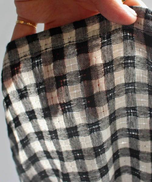 antiqua（アンティカ）の「切替チェック柄サルエルパンツ（その他パンツ・レディース・ブラック系その他・FREE）」の17枚目の写真