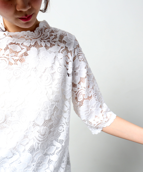 MARBLE WALTS（マーブルワルツ）の「プチハイネックインナーキャミ付き（Tシャツ/カットソー・レディース・マスタード/ブラック/オフホワイト・M/L）」の11枚目の写真