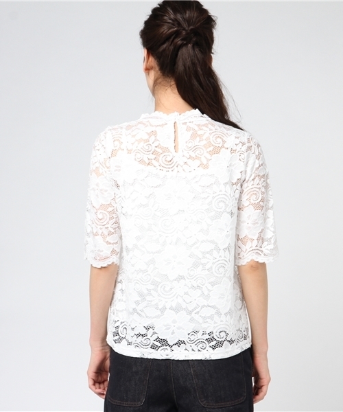 MARBLE WALTS（マーブルワルツ）の「プチハイネックインナーキャミ付き（Tシャツ/カットソー・レディース・マスタード/ブラック/オフホワイト・M/L）」の22枚目の写真