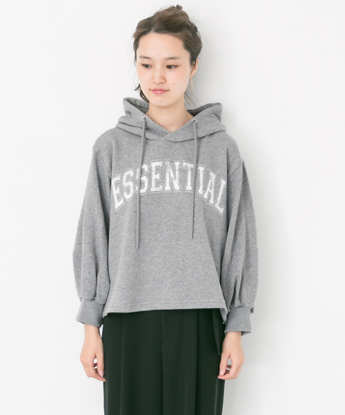 URBAN RESEARCH（アーバンリサーチ）の「ボリュームスリーブロゴスウェット（パーカー・レディース・ネイビー/グレー/オフホワイト・FREE）」の8枚目の写真